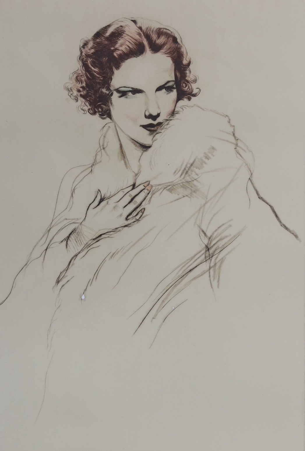 Frank Martin (1921-2005), five limited edition prints, Portraits of Vera Zorina, Elissa Landi, Dolores Costello, Tallulah Bankhead and Virgina Bruce, all signed in pencil and numbered from edition of 30 or 50, largest 44
